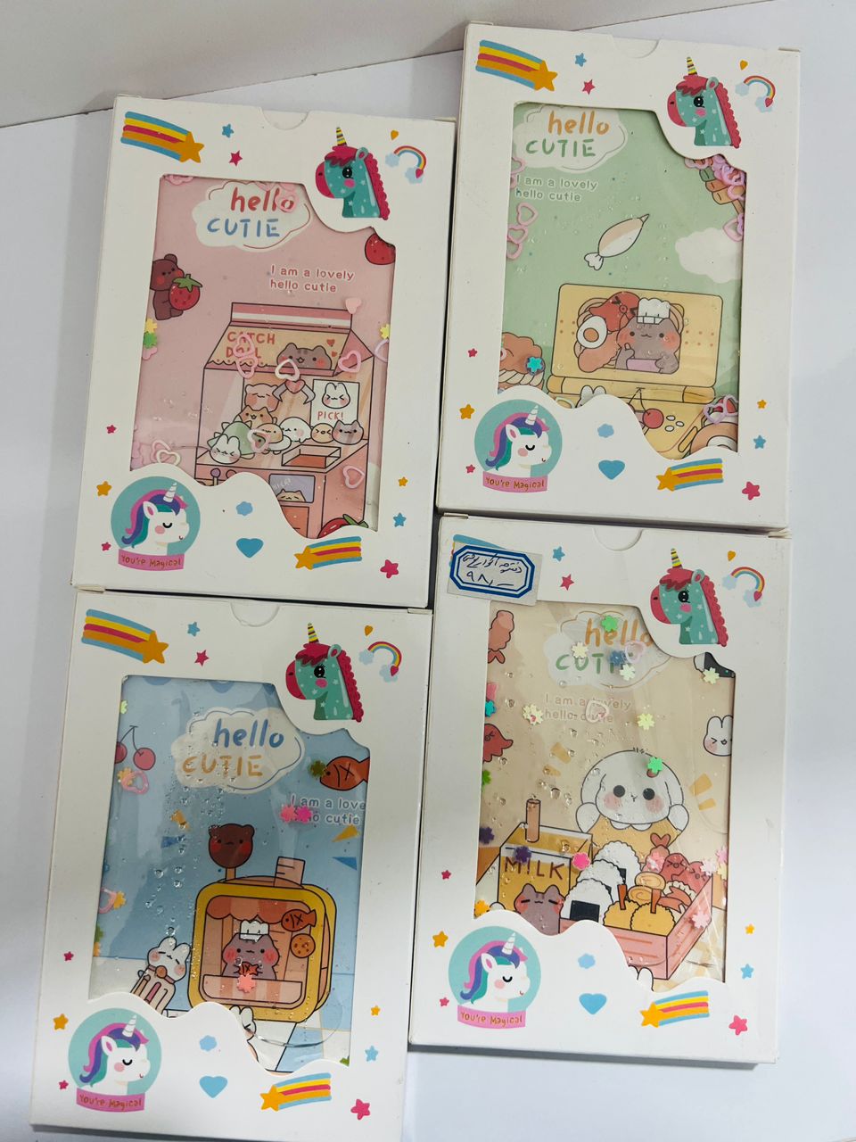 دفترچه آکواریومی با کاغذ طرح دار