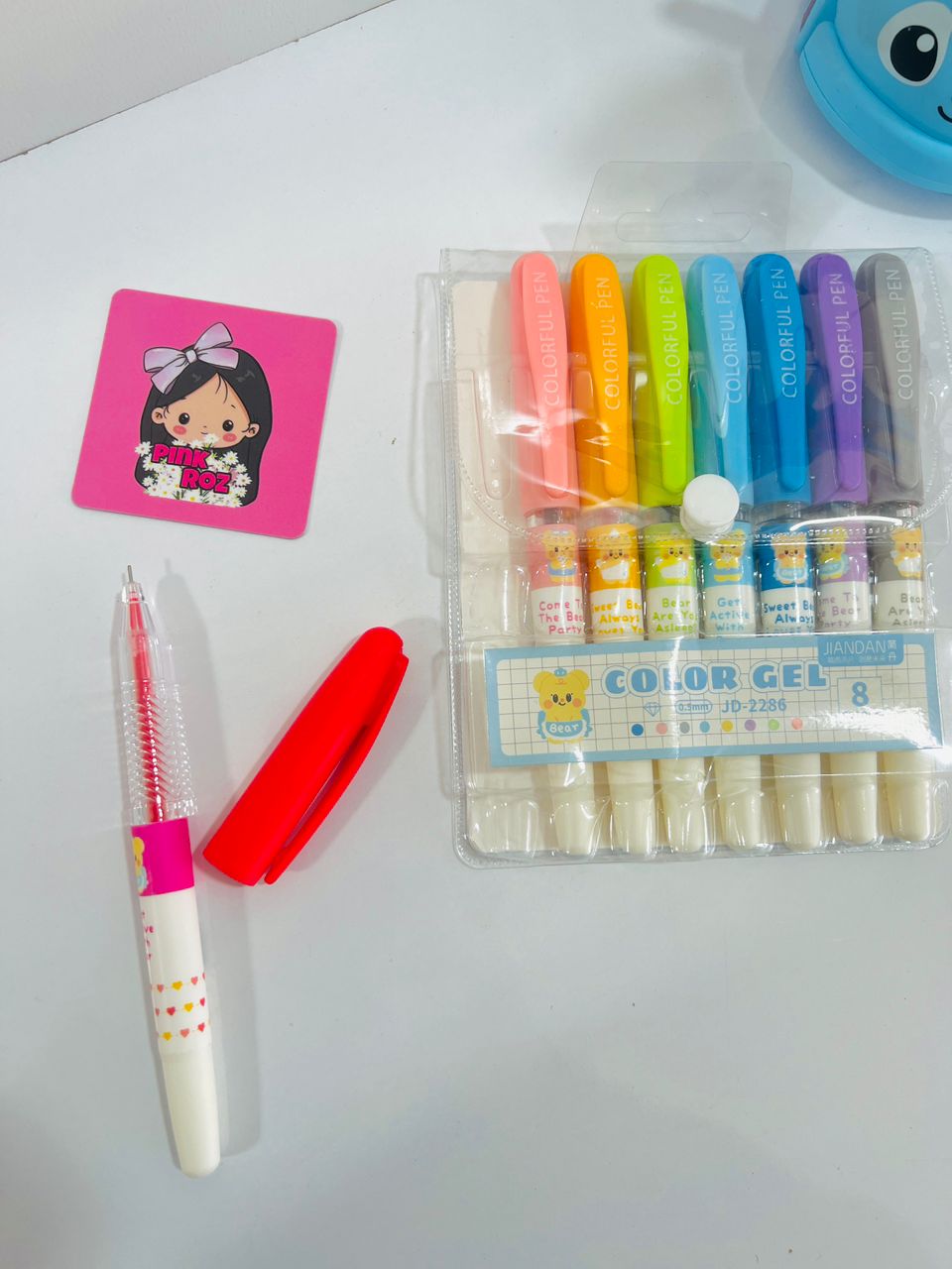 پک روان نویس 8 رنگ فانتزی ( با کیفیت )