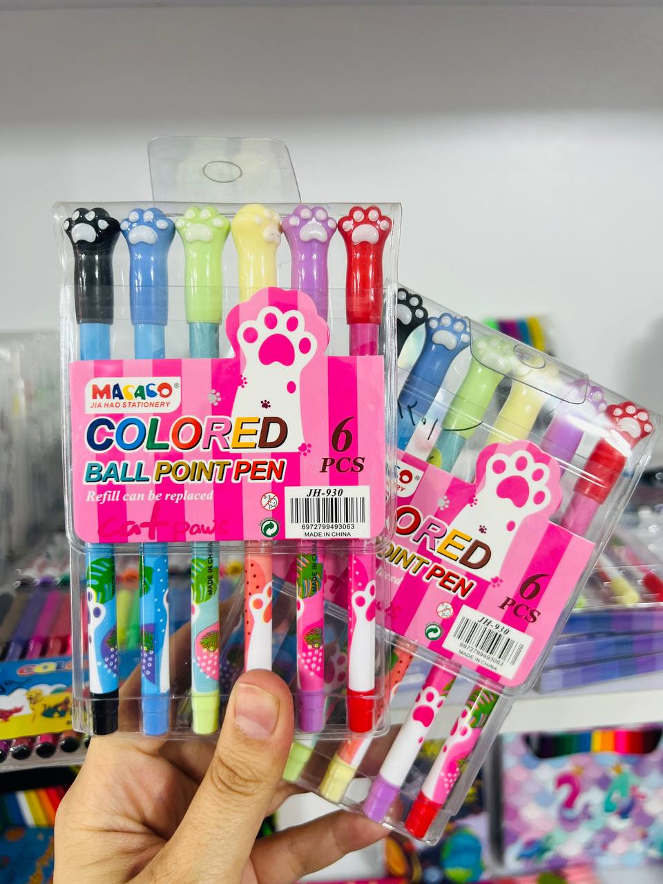 پک ۶ عددی روان نویس طرح پنجه